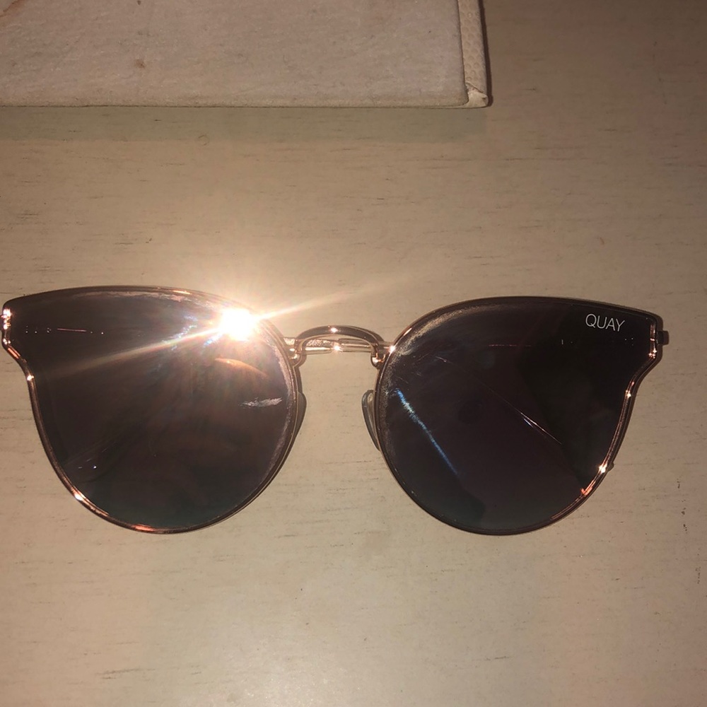 Quay Pink Mirrored Sunglasses